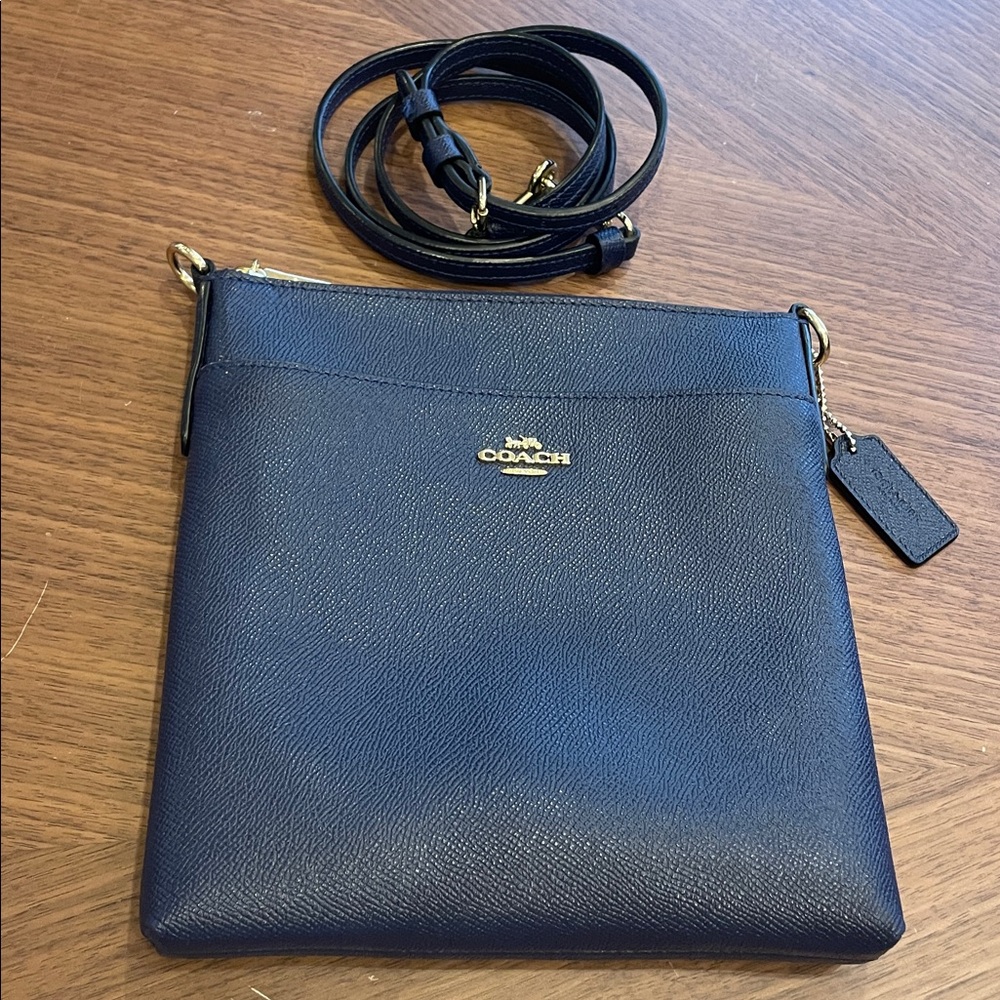 Coach Kitt Messenger Crossbody Bag Navy